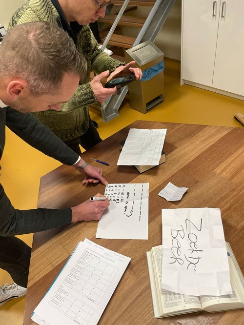 spelers escape room van leerlingen Libanon Lyceum