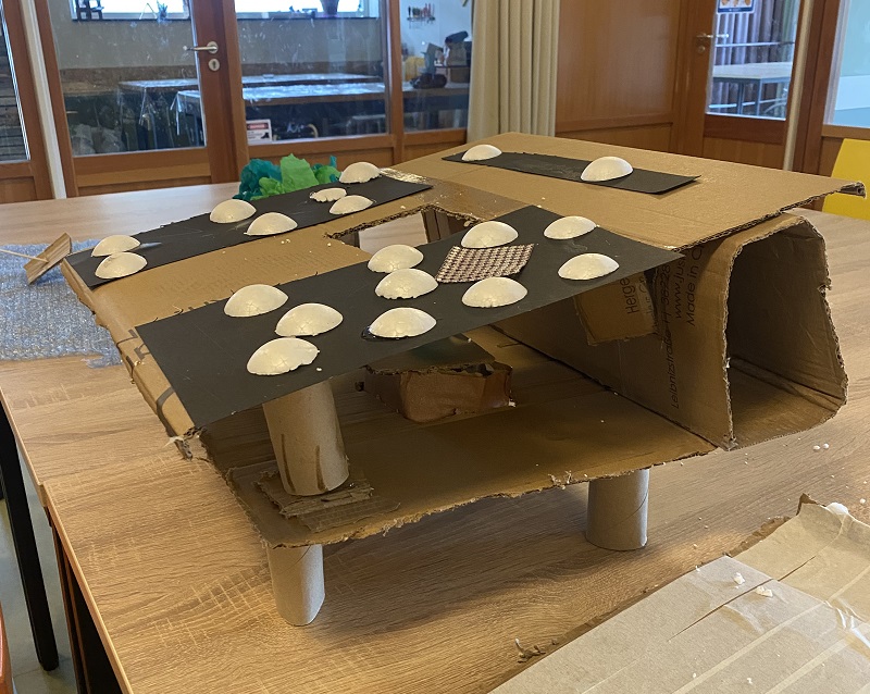 kartonnen ontwerp huizen van de toekomst