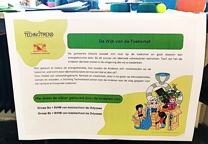 uitleg wijk van de toekomst op basisschool Odyssee, Utrecht
