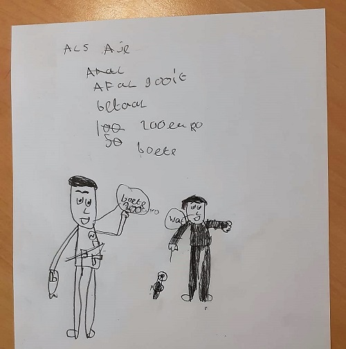 Rosemarn tekening zwerfafval