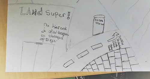 Rosemarn tekening zwerfafval