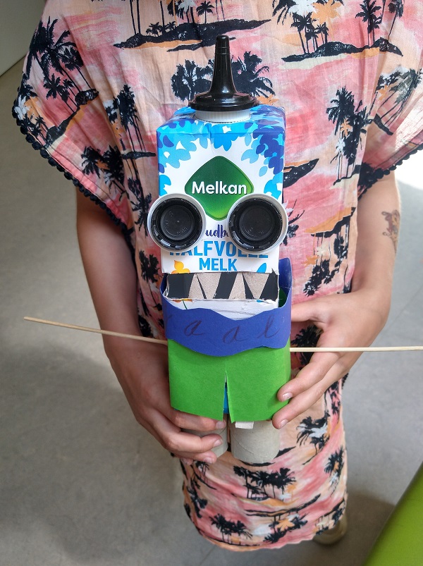 product van afvalpapier