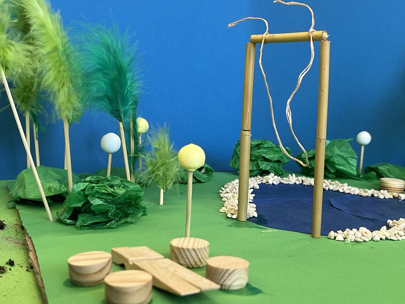 maquette duurzaam schoolplein