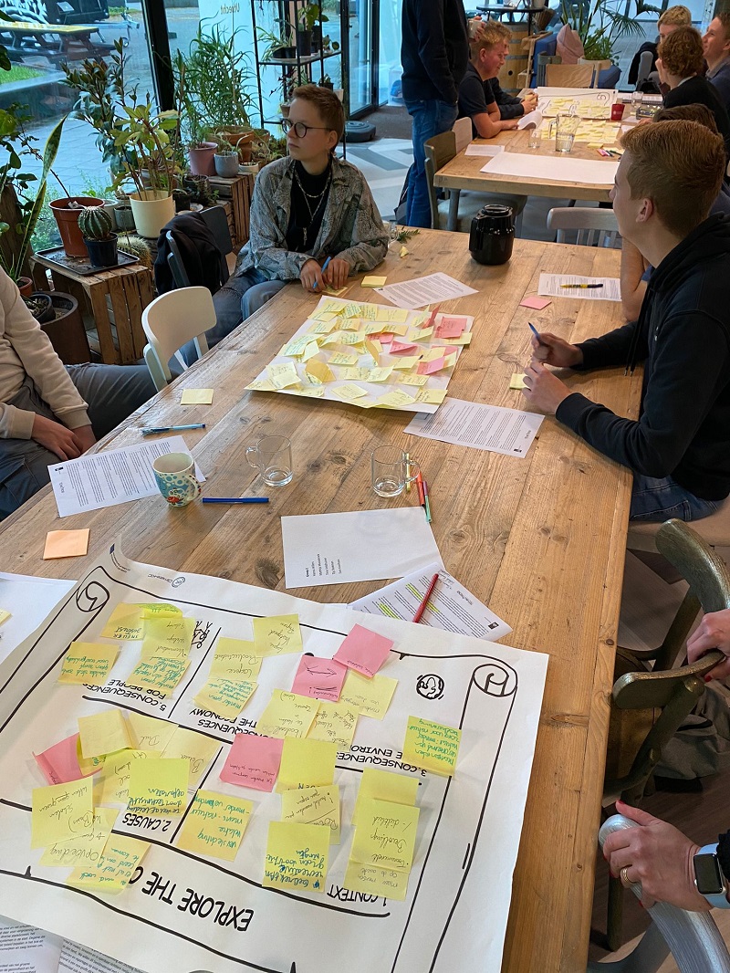 hackathonners in actie