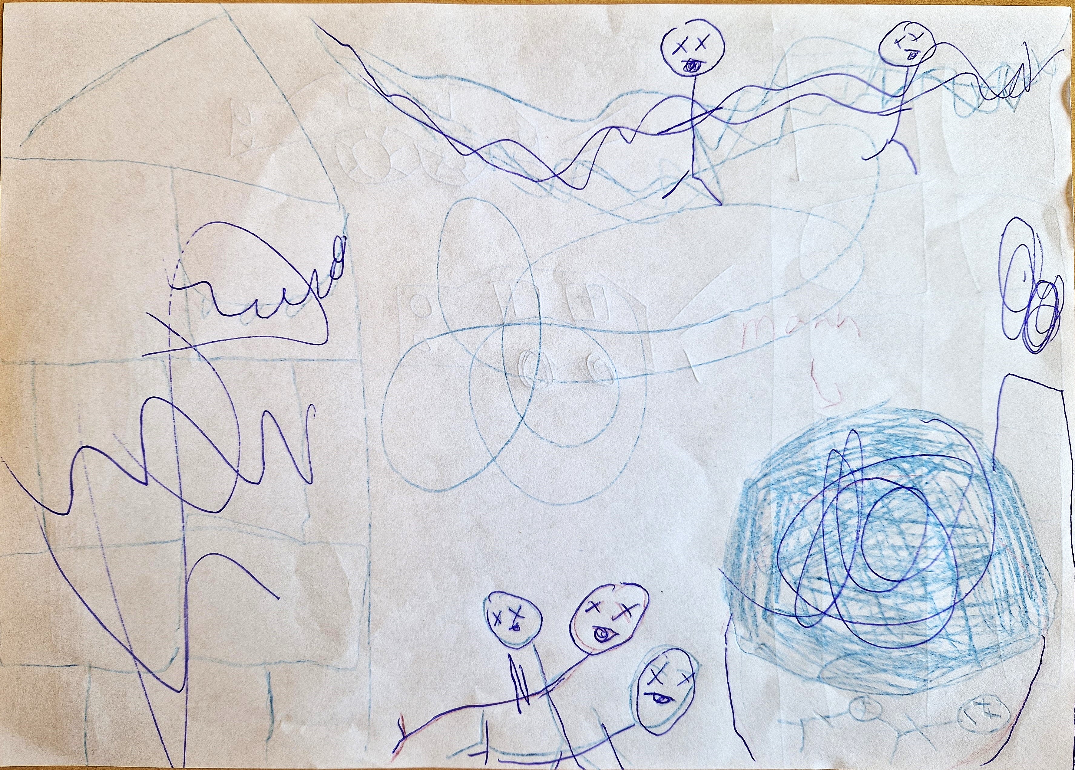 toekomstbeeld: de maan valt op de aarde en iedereen overlijdt