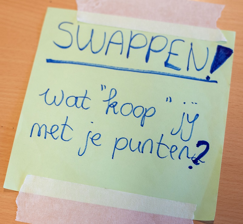post it 'wat 'koop' jij met je punten?'