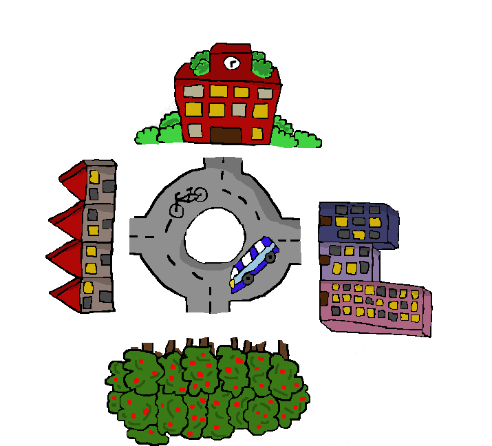 Clubhaus ontwerp verkeersplein