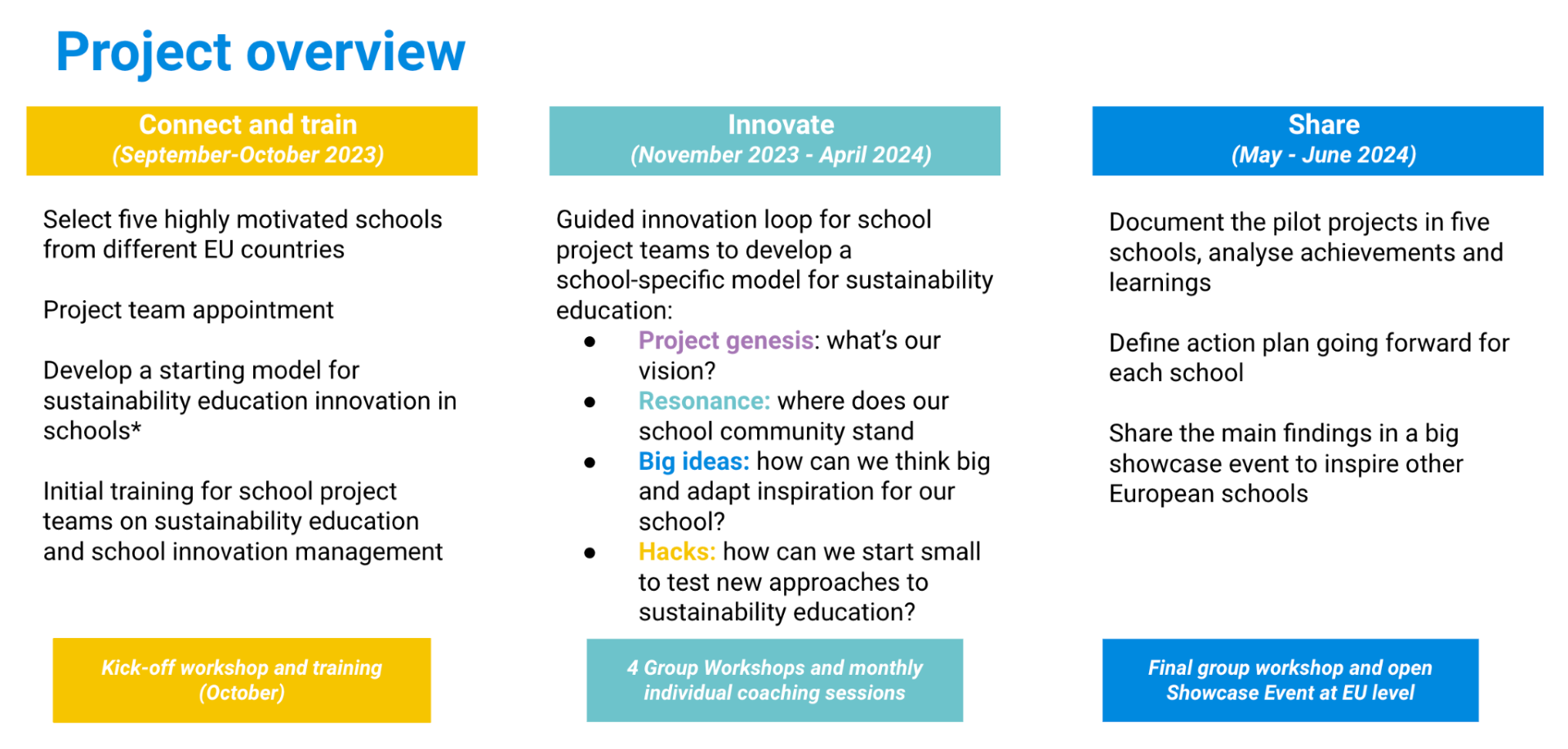 project overview SAP
