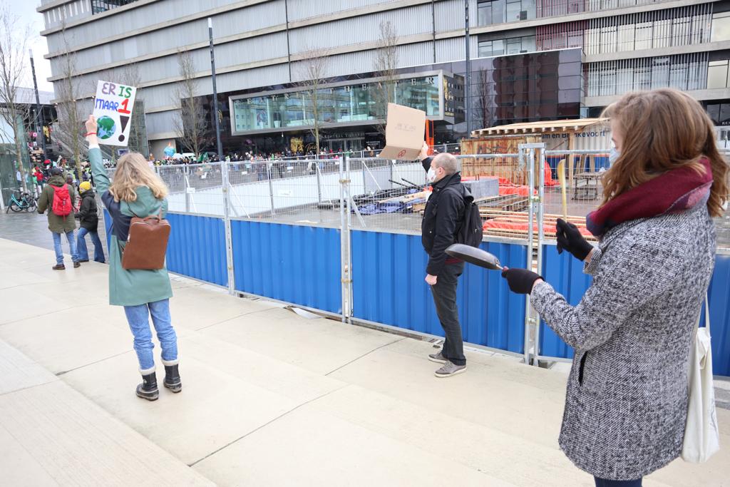 collega's Technotrend op Klimaatmars 2021