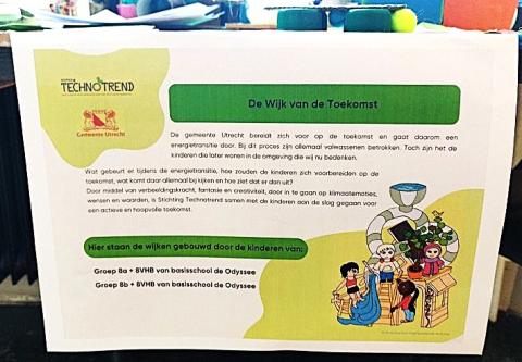 uitleg wijk van de toekomst op basisschool Odyssee, Utrecht