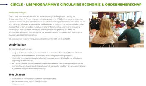 CIRCLEpagina op de site van Technotrend